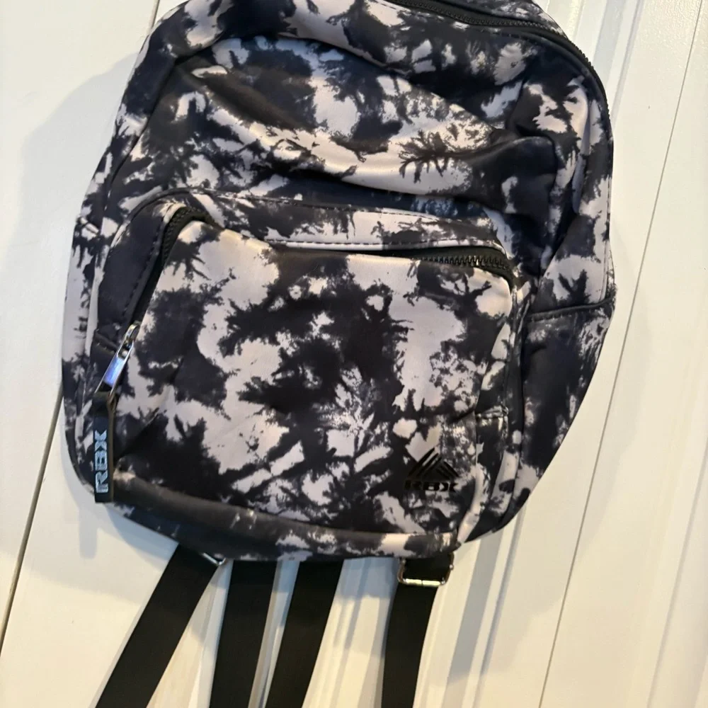 RBX Black‎ And White Tie Dye Backpack